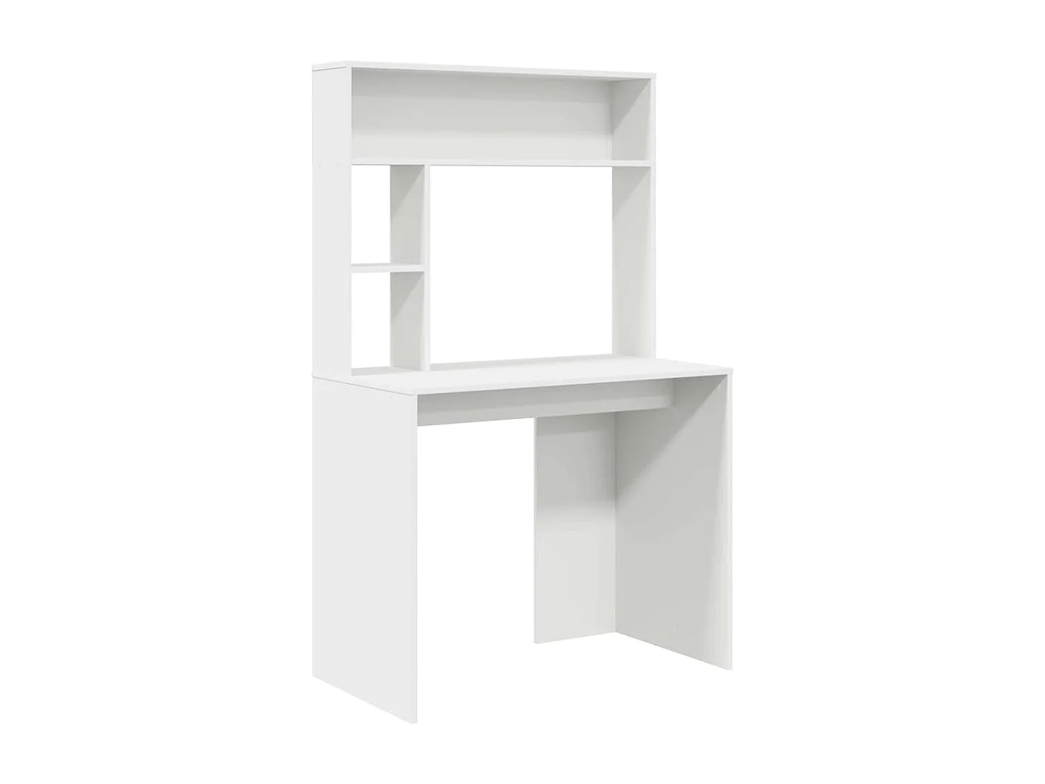 Bureau avec étagère Blanc 91 x 50 x 149 cm Bois d'ingénierie