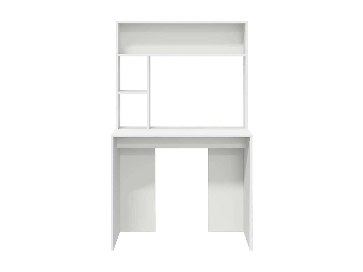 Bureau avec étagère Blanc 91 x 50 x 149 cm Bois d'ingénierie