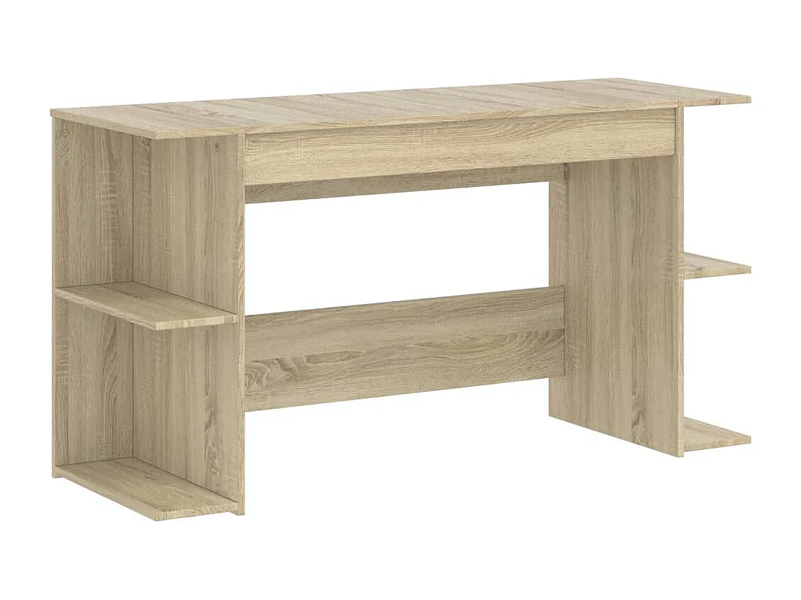 Escritorio de roble Sonoma 140x50x75 cm madera de ingeniería