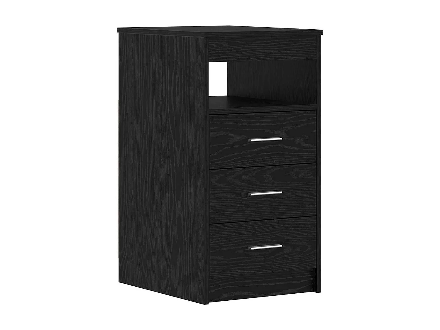 Bureau met deur Zwarte eik 140 x 50 x 76 cm Technisch hout