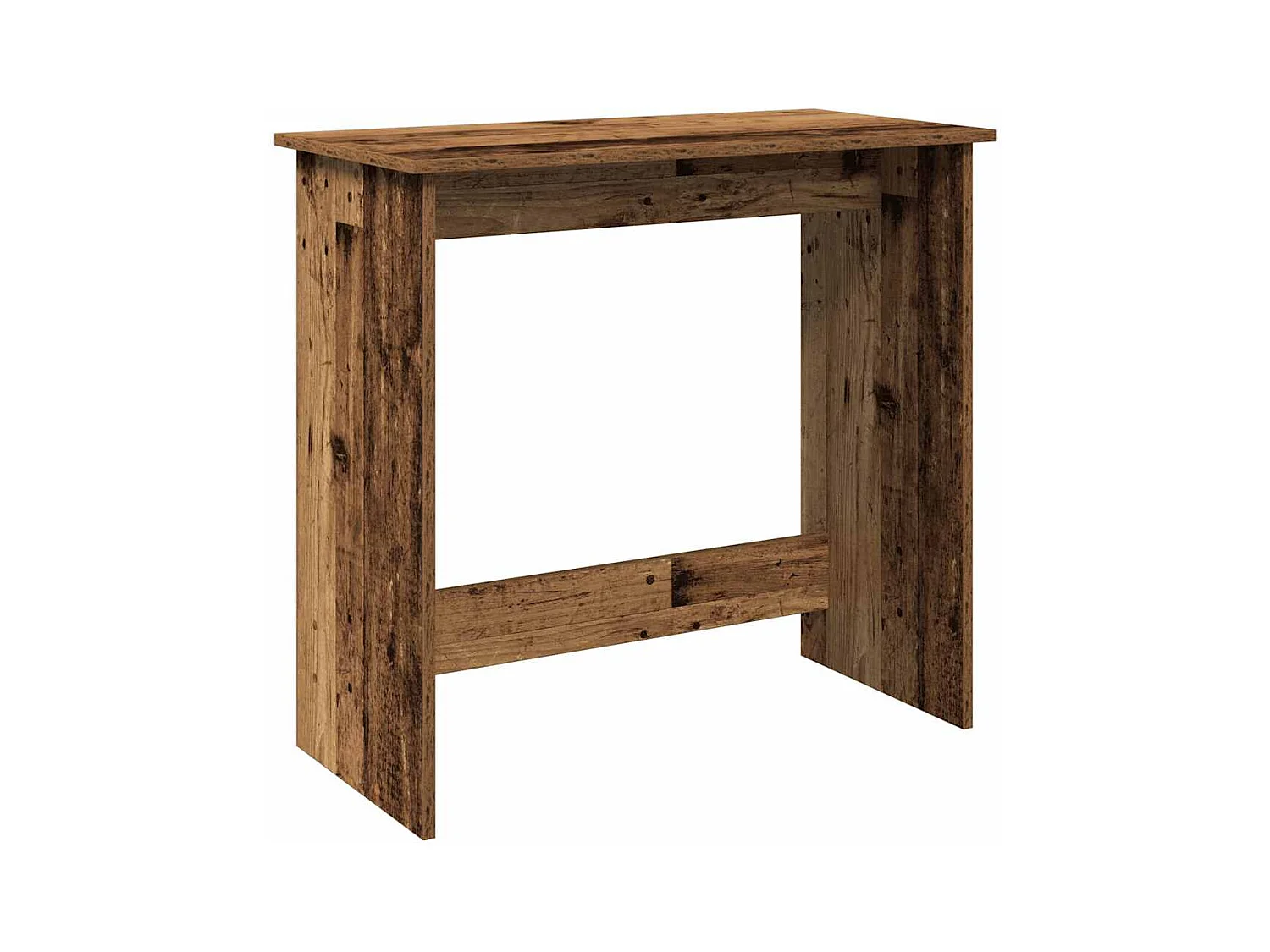 Bureau style vieux bois 80x40x75 cm bois d'ingénierie