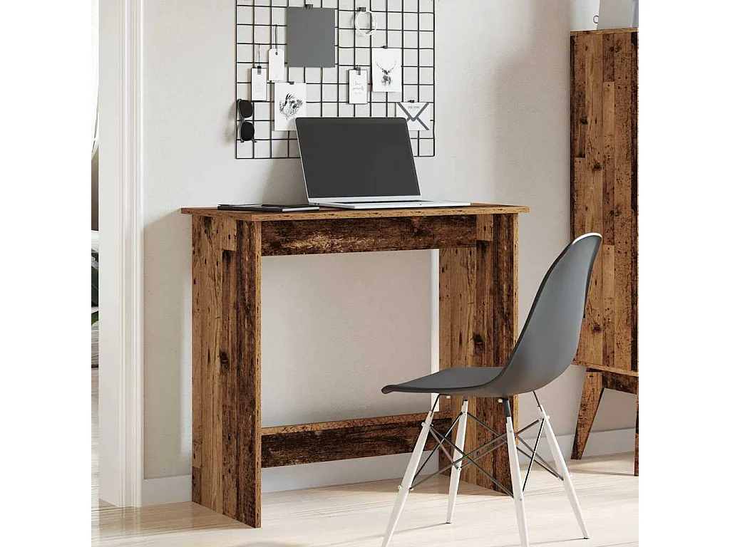 Bureau style vieux bois 80x40x75 cm bois d'ingénierie