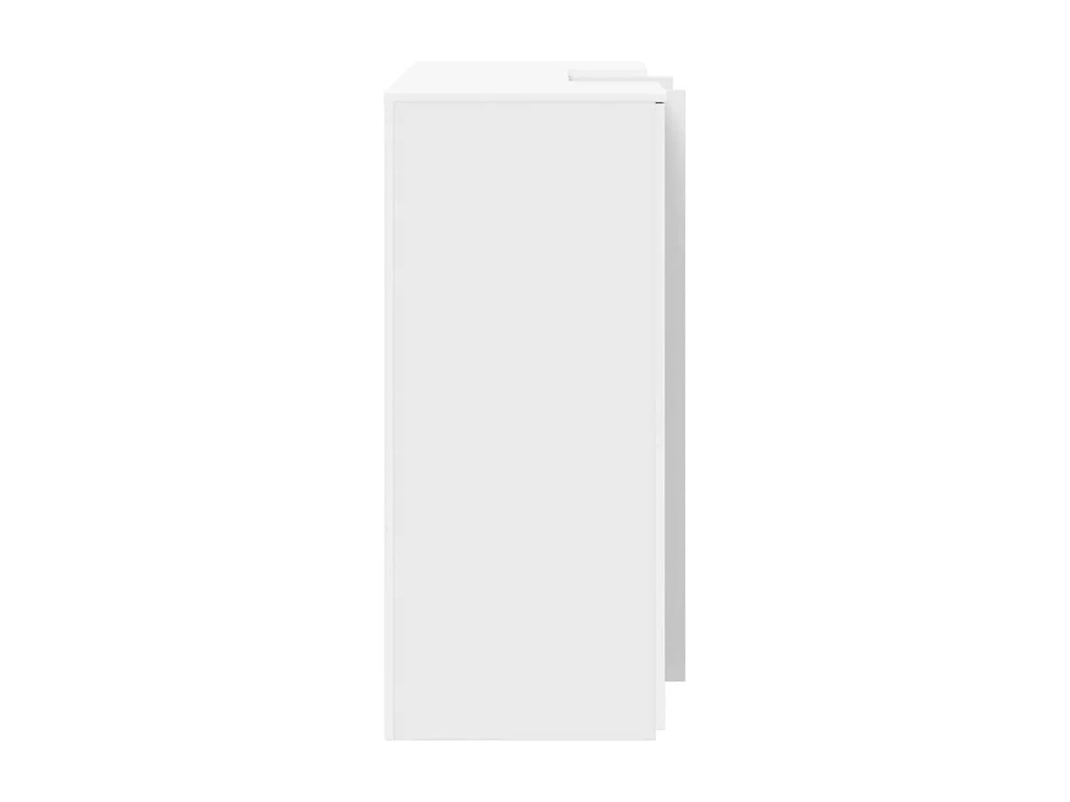 Bureau de réception blanc 135x50x103,5 cm bois d'ingénierie