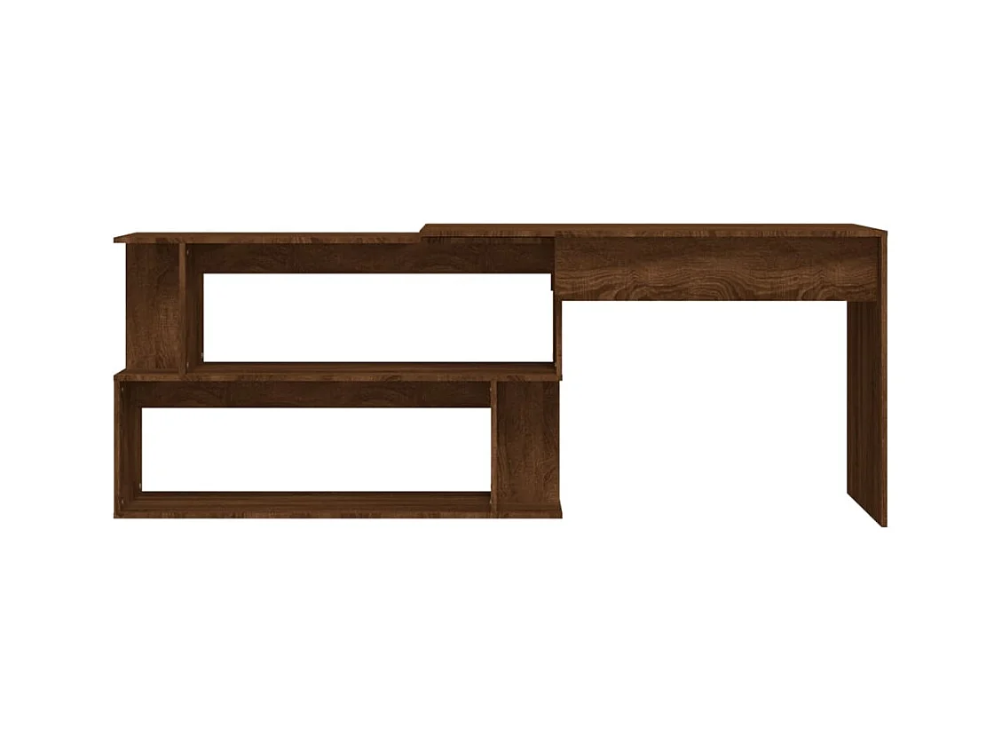 Hoekbureau Bruin eiken 200x50x76 cm Technisch hout