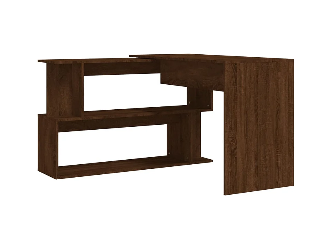 Hoekbureau Bruin eiken 200x50x76 cm Technisch hout