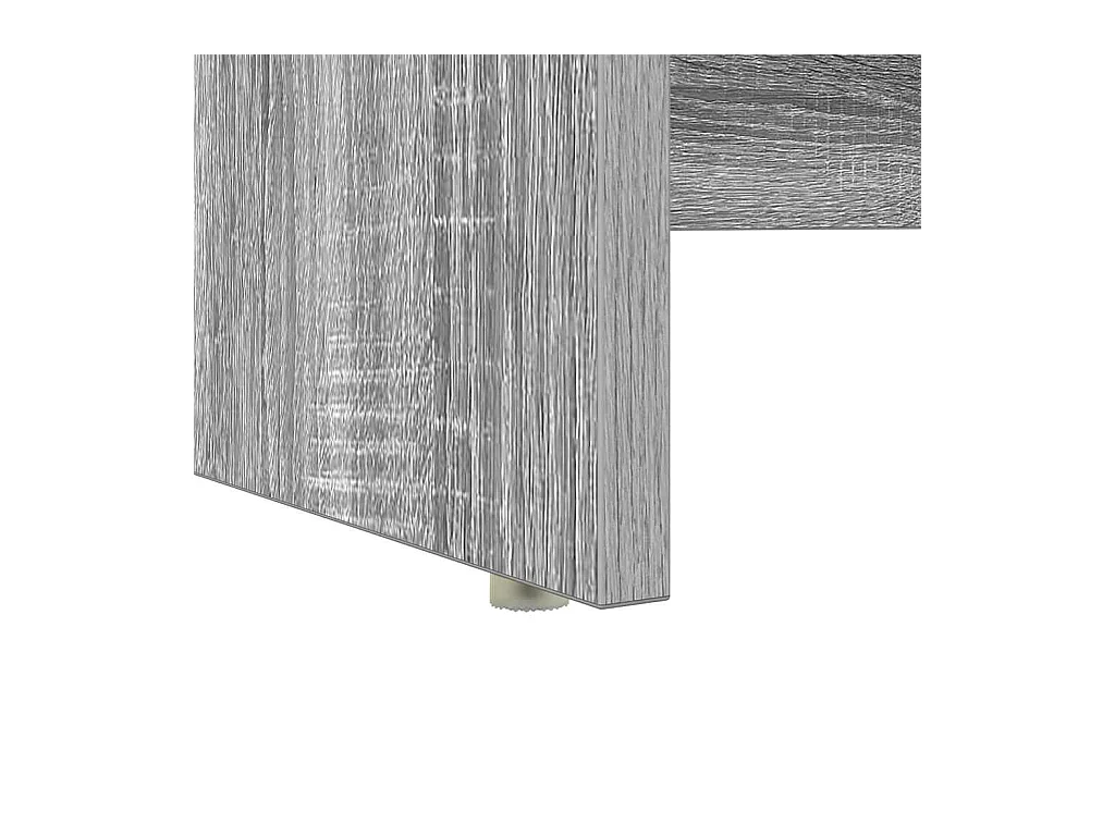 Sonoma Grijs Bureau met Opbergruimte 120,5 x 44 x 88,5 cm