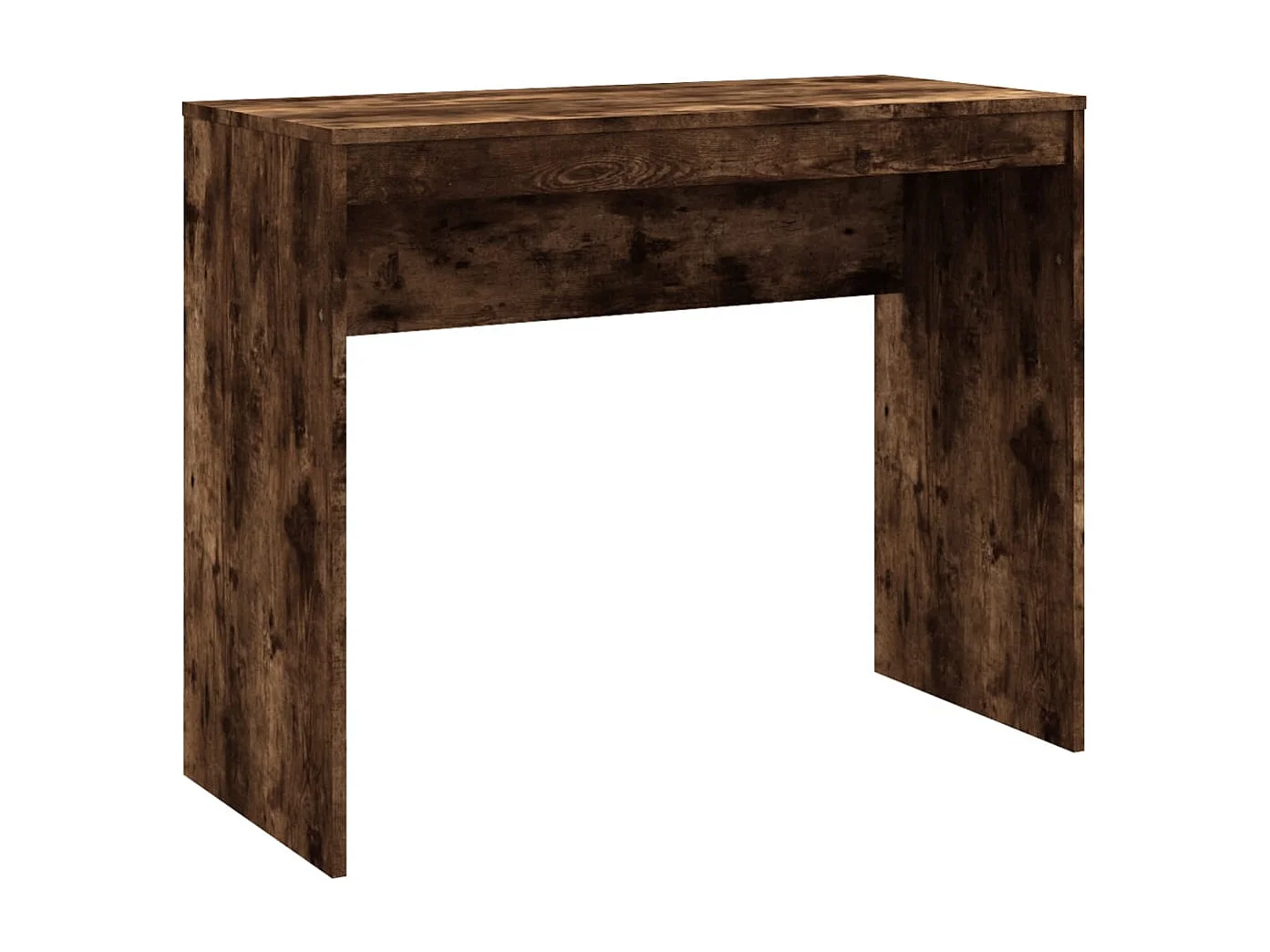 Gerookt eikenhouten bureau 90x40x72 cm, bewerkt hout