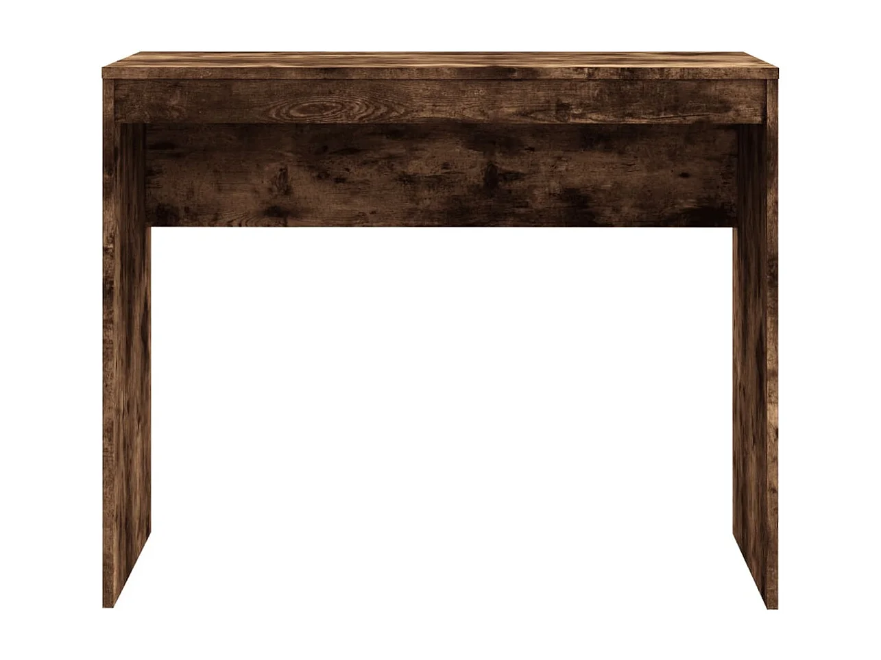 Gerookt eikenhouten bureau 90x40x72 cm, bewerkt hout