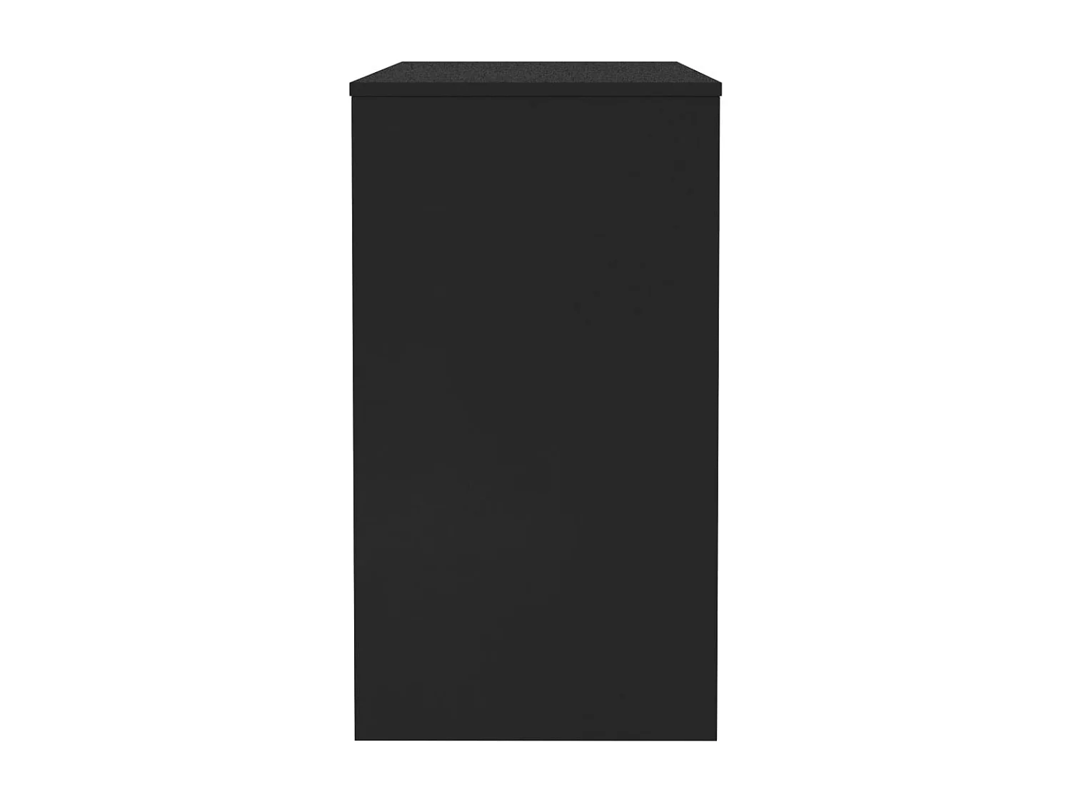 Scrivania nera 90x40x72 cm in legno ingegnerizzato