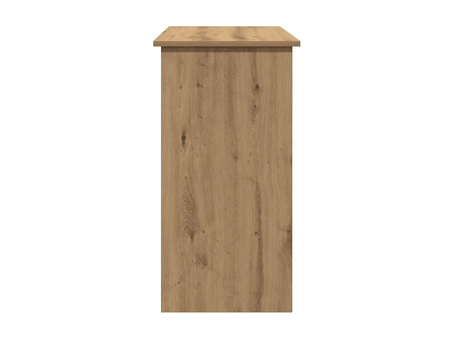 Bureau chêne artisanal 80x40x75 cm bois d'ingénierie