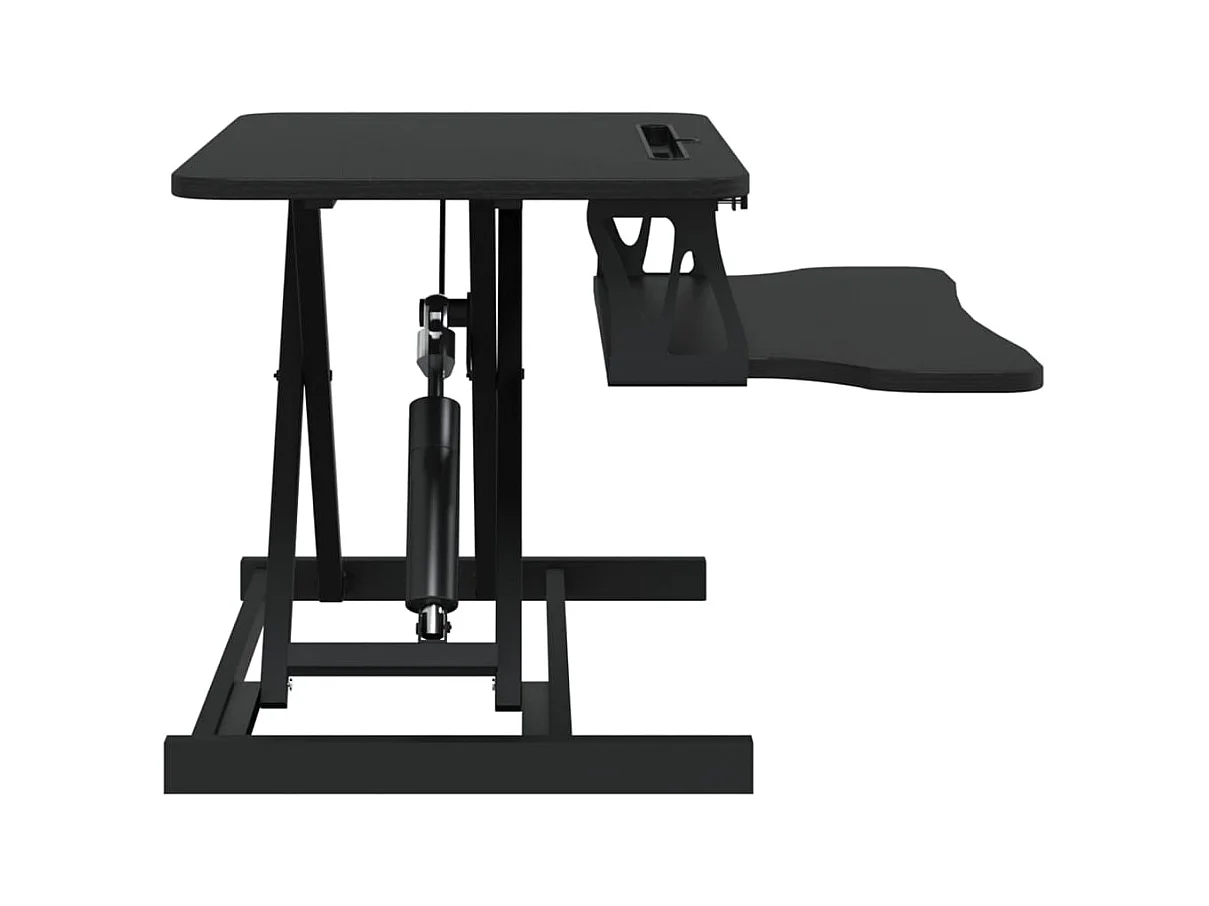 Bureau de travail réglable 60x40x(13-41,5) cm Acier et bois