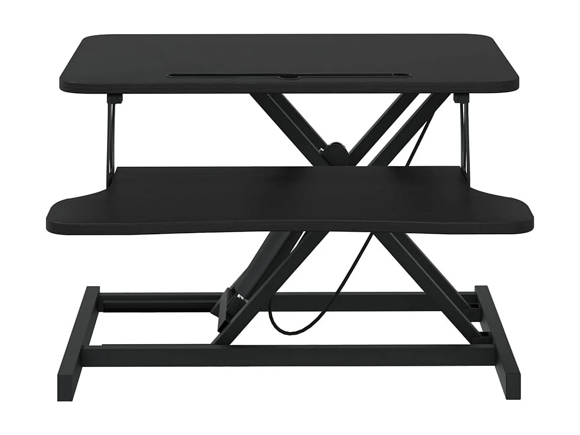 Bureau de travail réglable 60x40x(13-41,5) cm Acier et bois