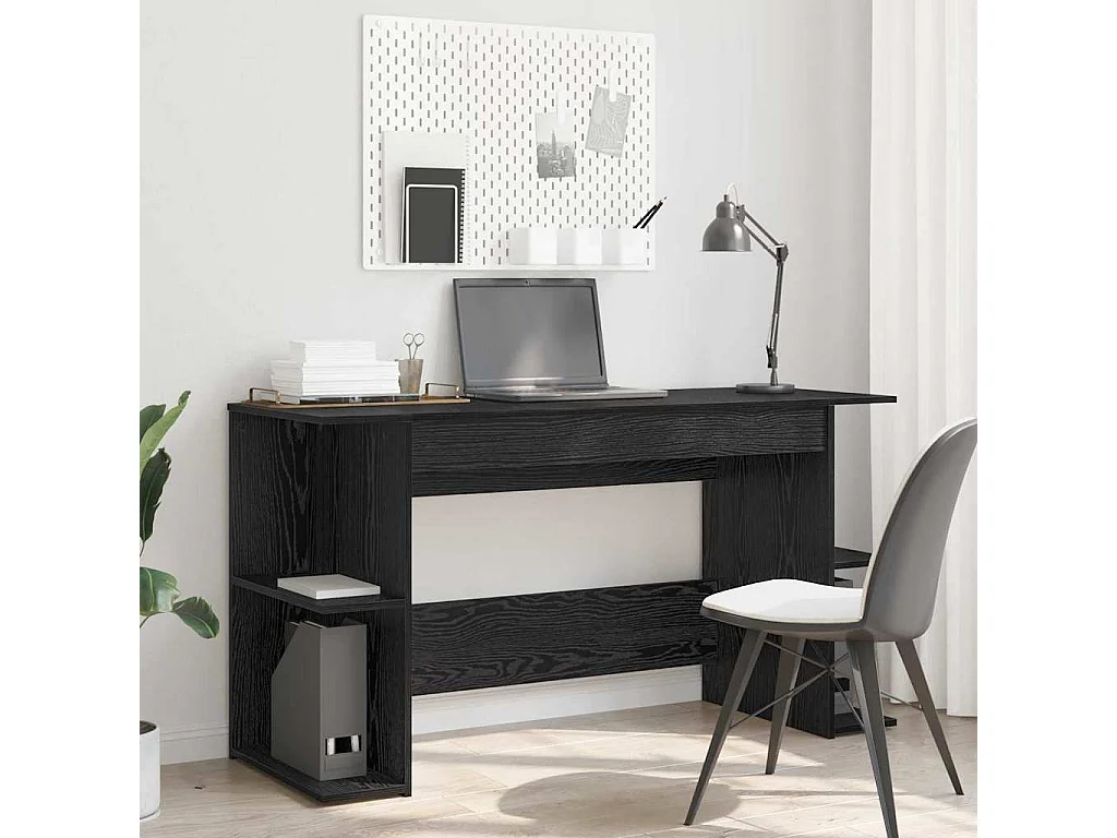 Bureau Autre Chêne noir 140 x 50 x 75 cm Bois d'ingénierie