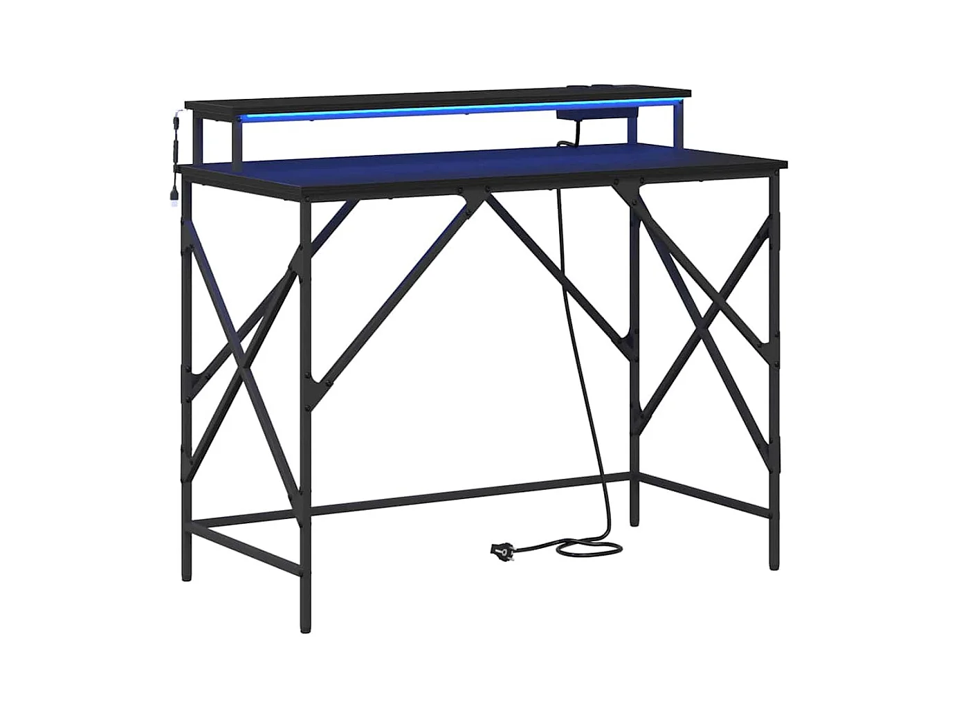 Bureau Chêne noir 100 x 50 x 86.5 cm Bois d'ingénierie