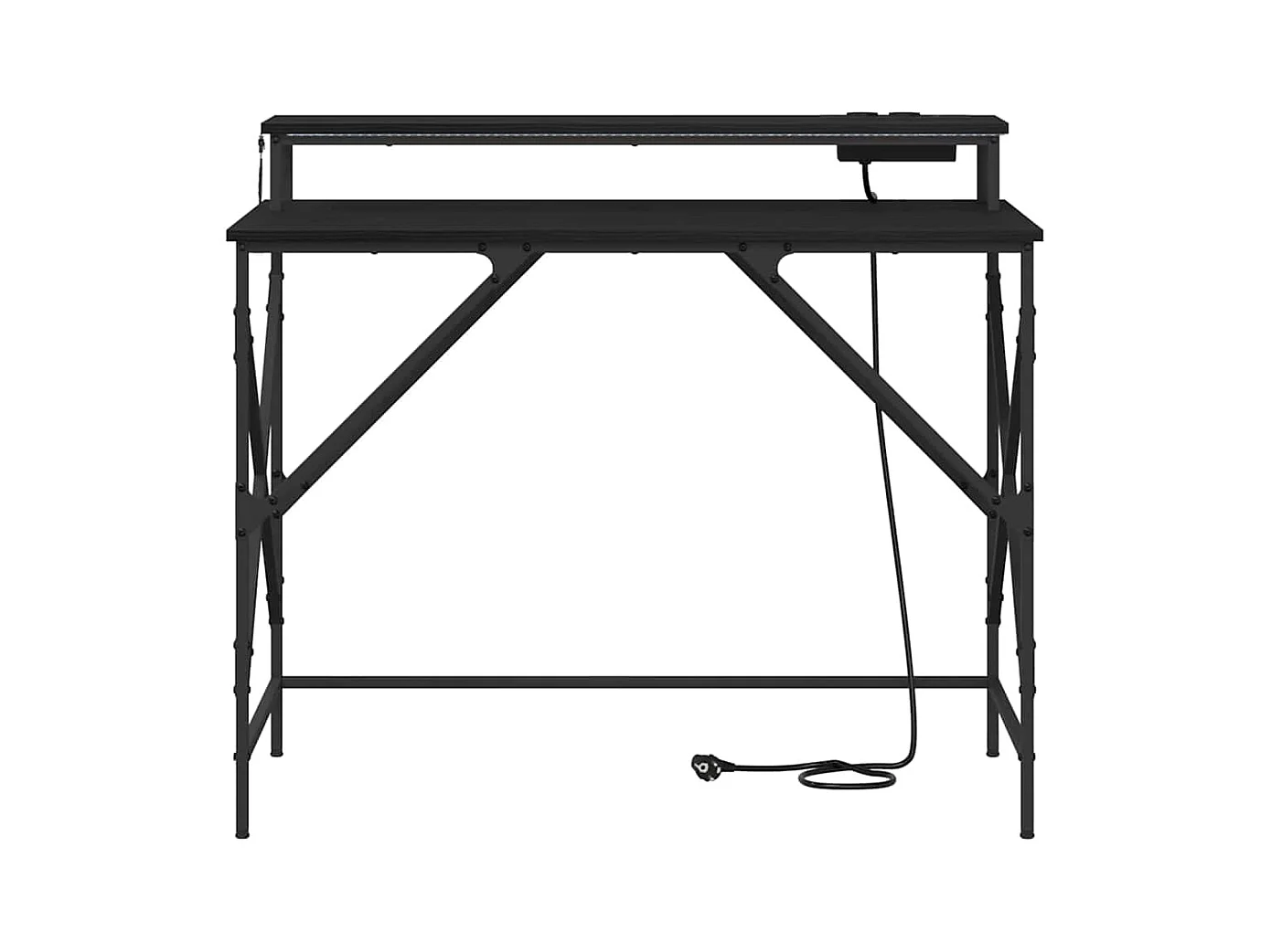 Bureau Chêne noir 100 x 50 x 86.5 cm Bois d'ingénierie