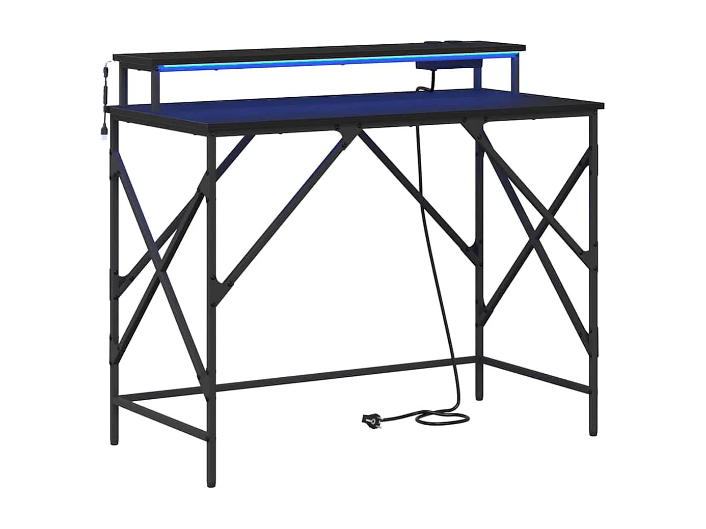 Bureau Chêne noir 100 x 50 x 86.5 cm Bois d'ingénierie