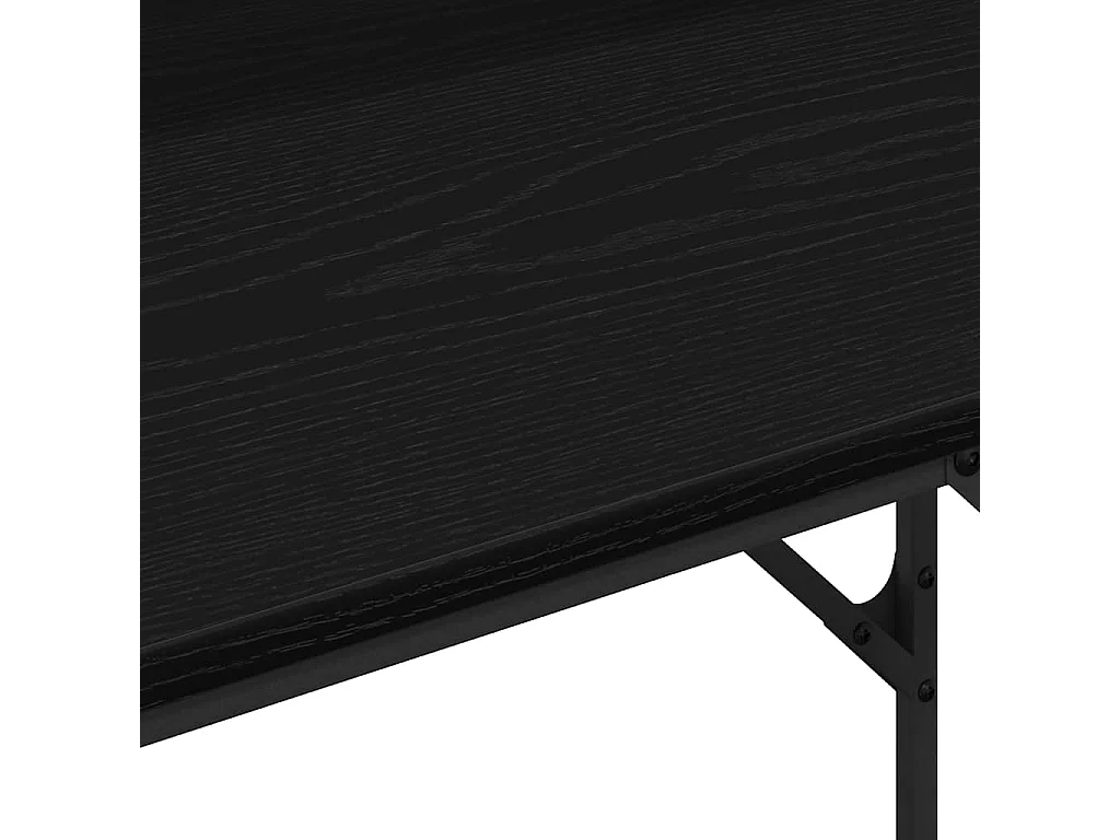 Scrivania in rovere nero 100 x 50 x 86,5 cm in legno ingegnerizzato