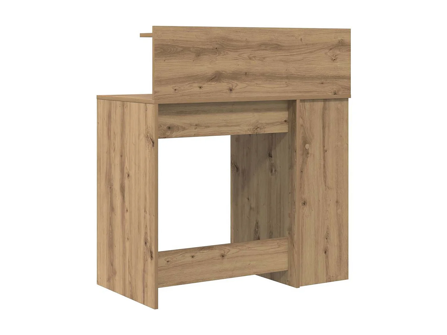 Bureau avec rangement chêne artisanal 90 x 48 x 101,5 cm