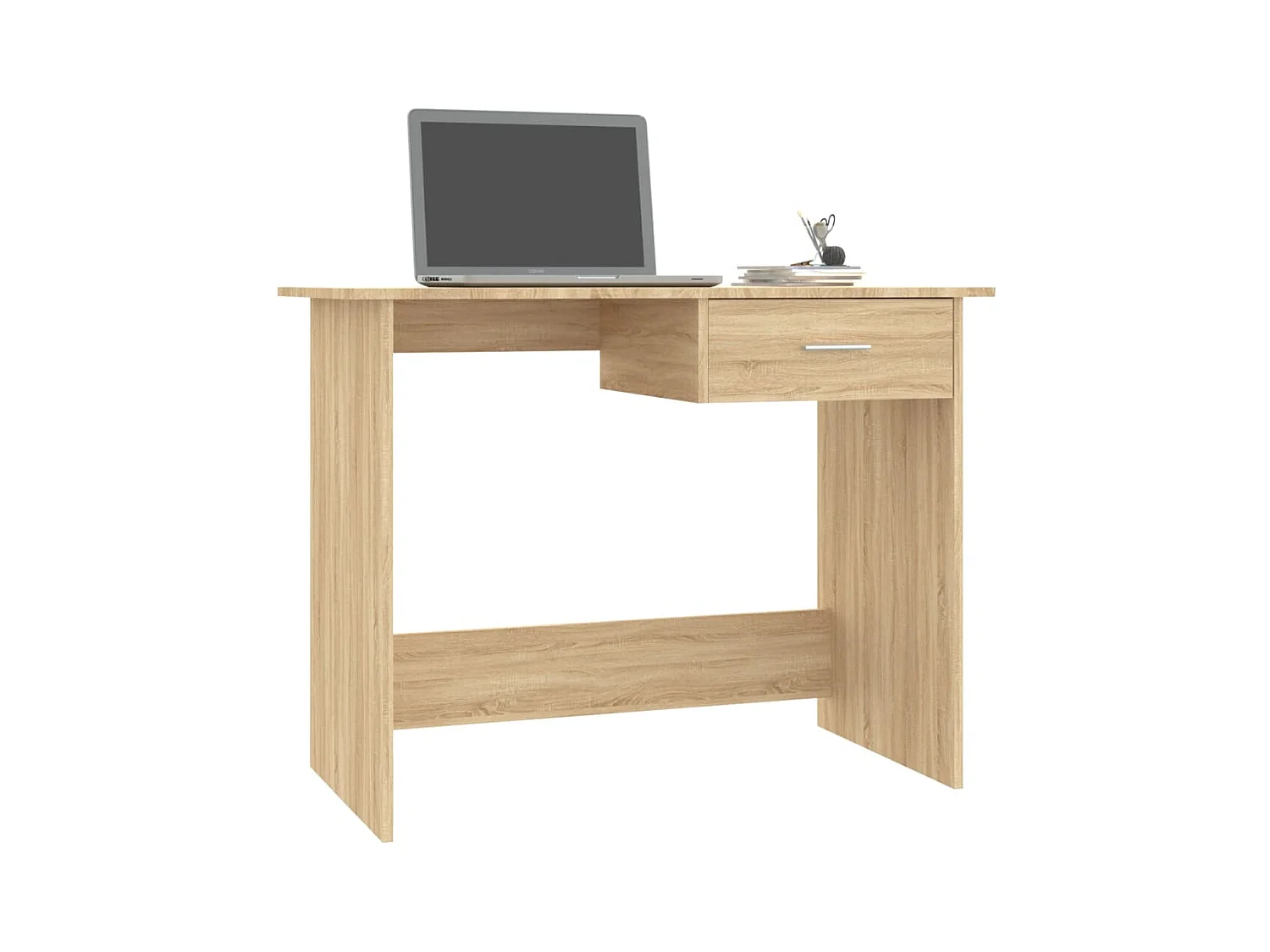 Schreibtisch aus Sonoma-Eiche, 100 x 50 x 76 cm, Holzwerkstoff