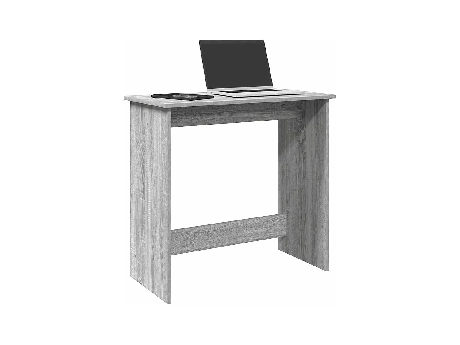 Bureau sonoma gris 80x40x75 cm bois d'ingénierie