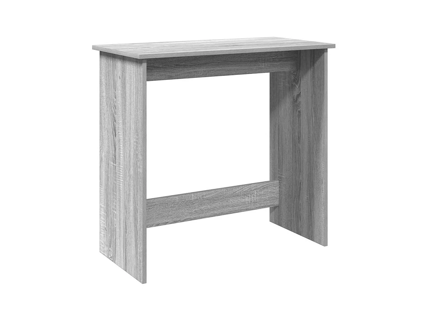 Bureau sonoma gris 80x40x75 cm bois d'ingénierie