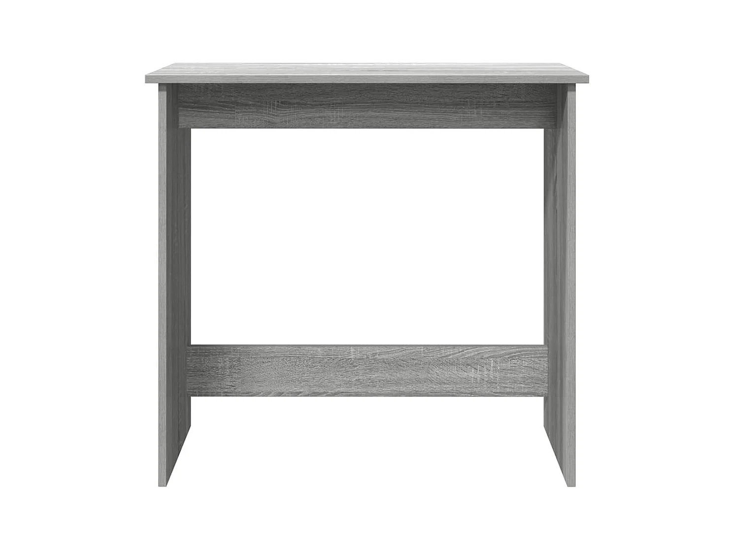 Bureau sonoma gris 80x40x75 cm bois d'ingénierie