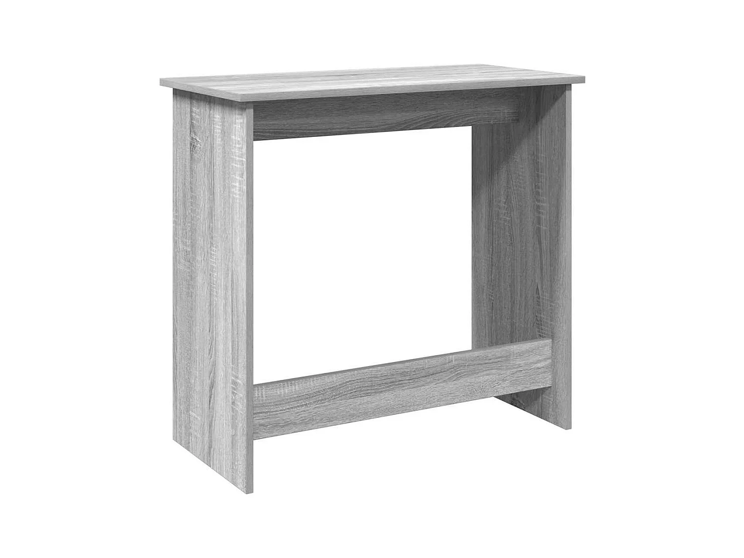 Bureau sonoma gris 80x40x75 cm bois d'ingénierie