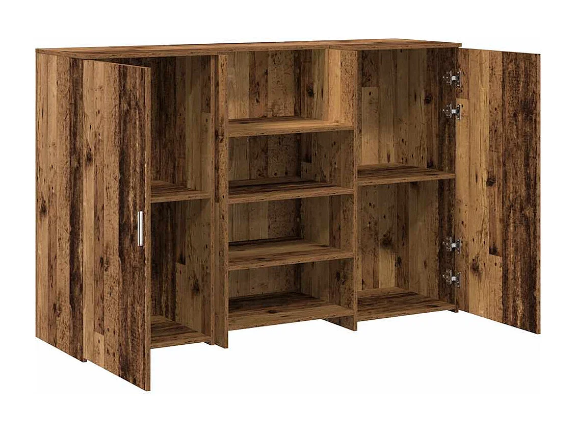 Bureau de réception vieux bois 155x50x103,5cm bois d'ingénierie