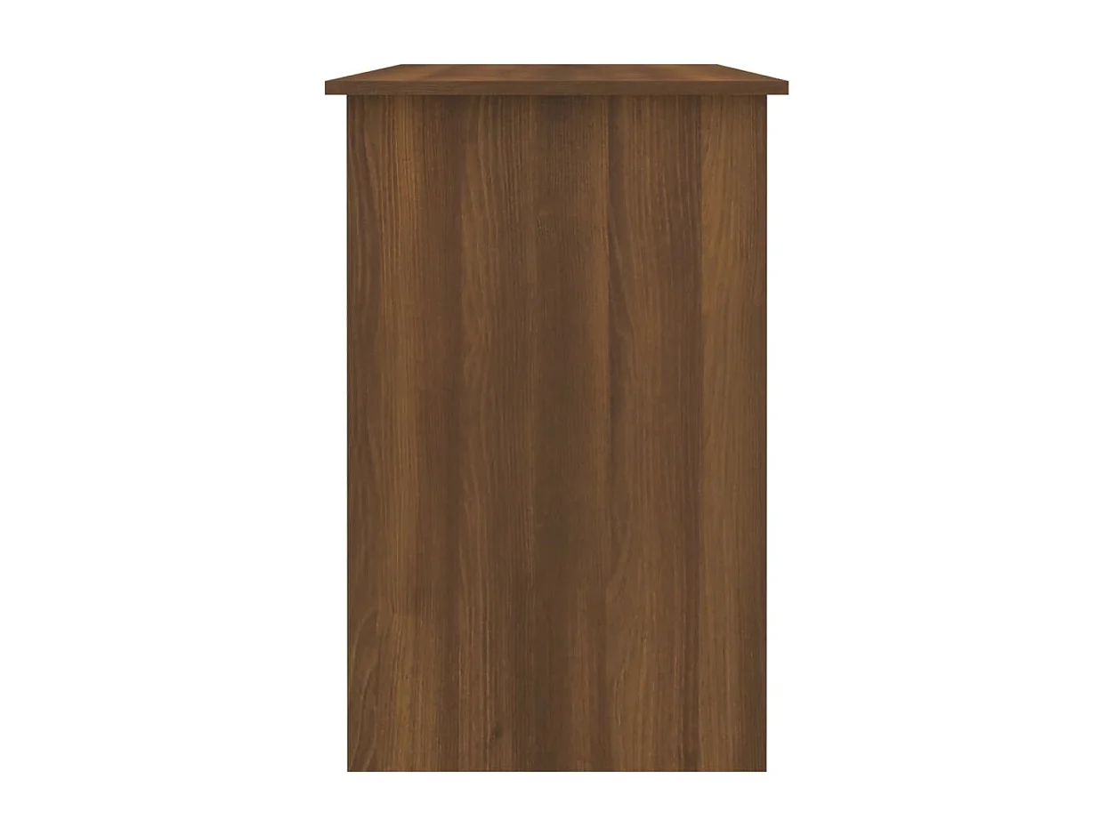Scrivania in rovere marrone 100x50x76 cm in legno ingegnerizzato