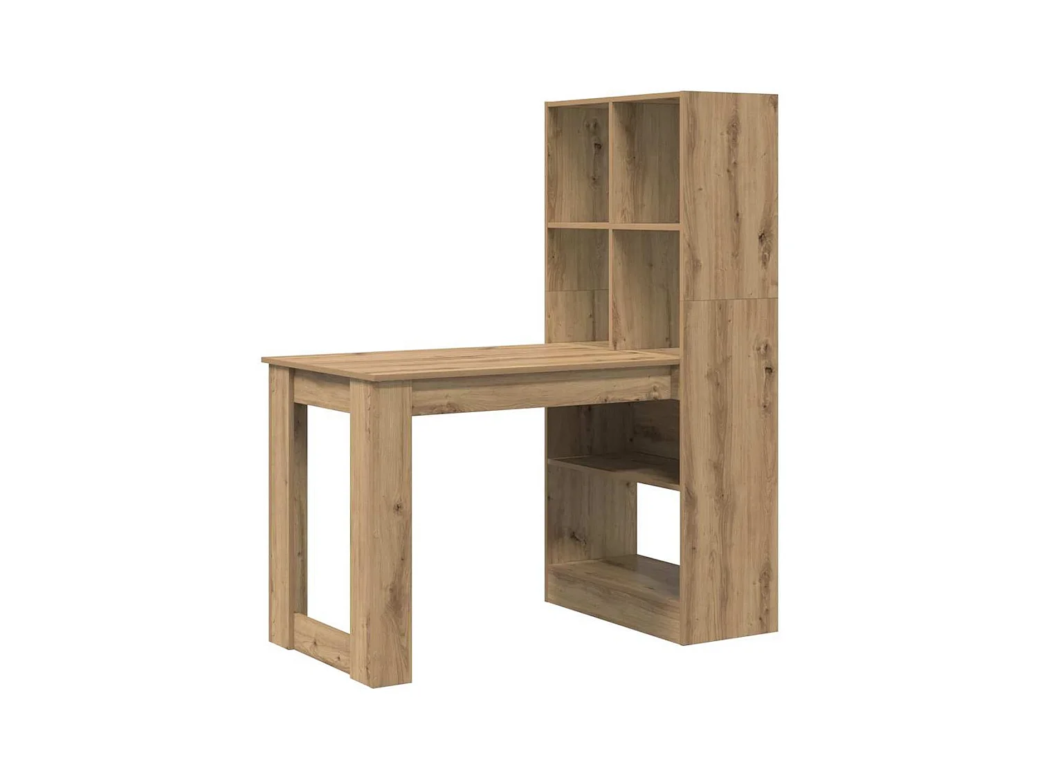 Bureau chêne artisanal 122 x 67 x 145 cm Bois d'ingénierie