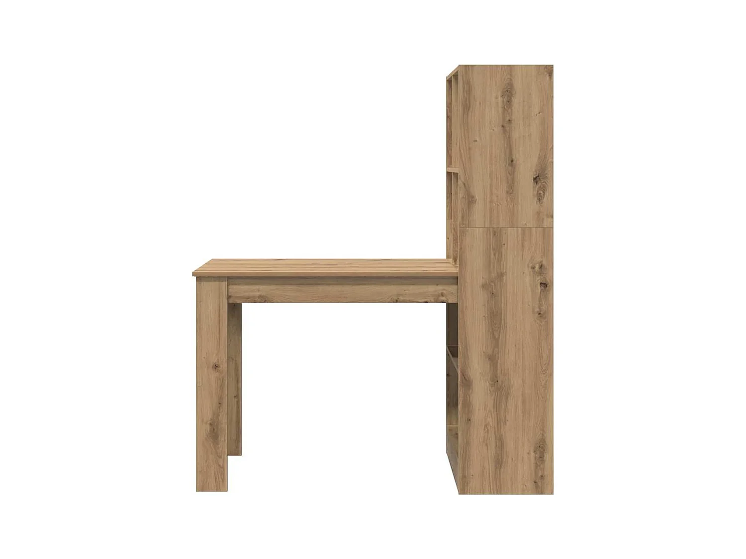 Bureau chêne artisanal 122 x 67 x 145 cm Bois d'ingénierie