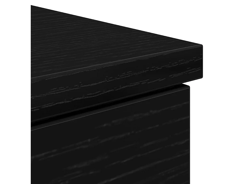 Bureau avec porte Chêne noir 140 x 49 x 76 cm Bois d'ingénierie