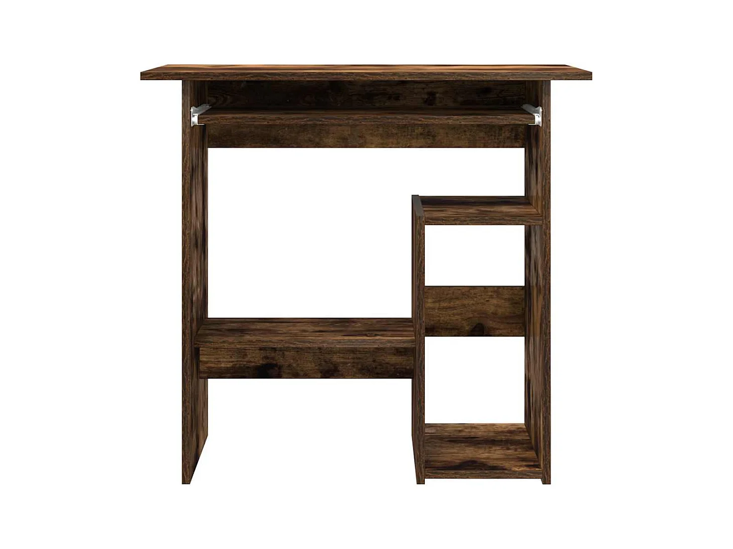 Gerookt eikenhouten bureau 80x45x74 cm, bewerkt hout