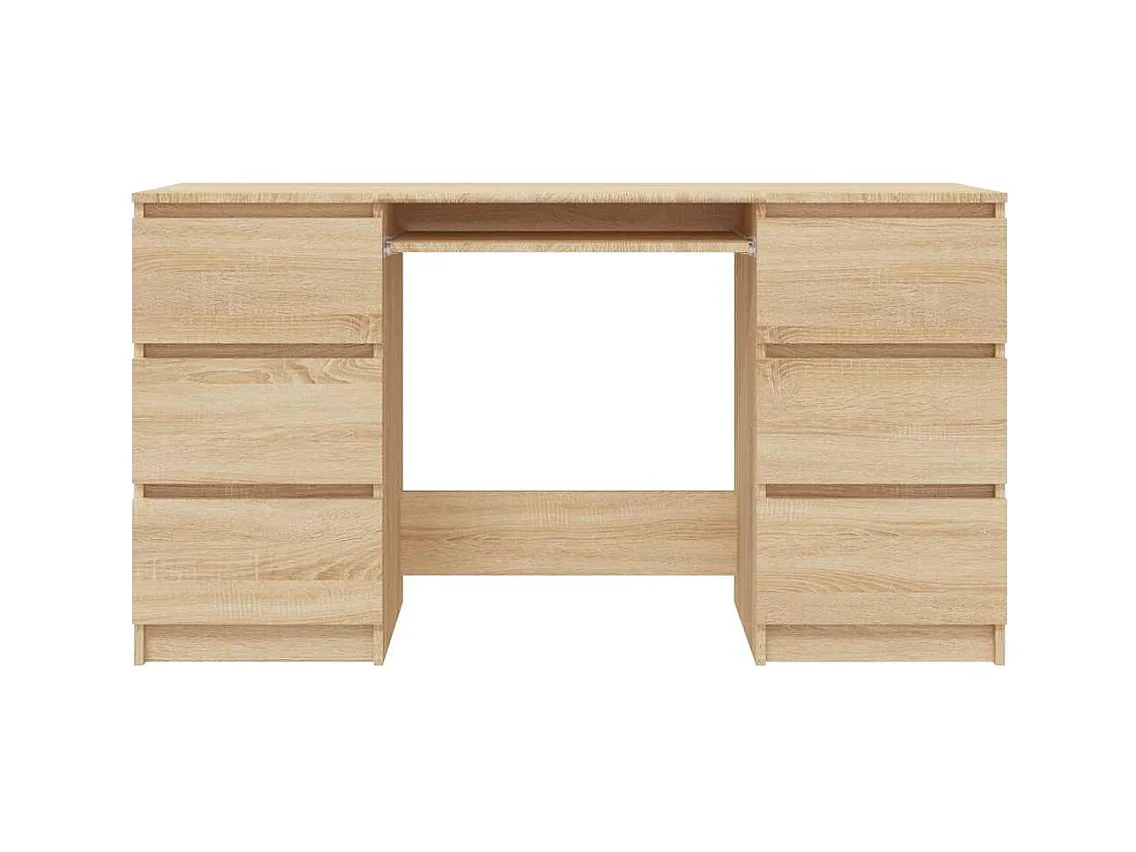 Sonoma Eiken Bureau 140x50x77 cm Bewerkt Hout
