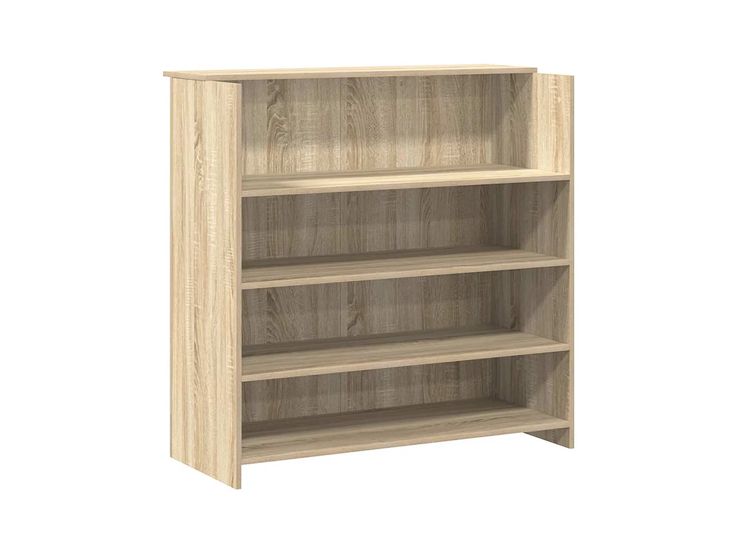 Bureau réception chêne sonoma 200x50x103,5 cm bois d'ingénierie