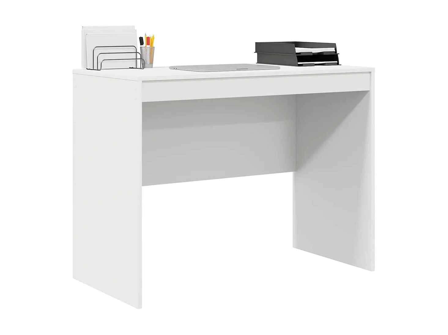 Bureau Blanc 100 x 50 x 76 cm Bois d'ingénierie