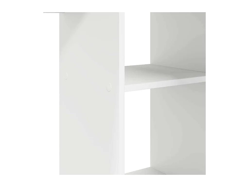 Bureau avec étagère Blanc 142 x 102 x 73 cm Bois d'ingénierie