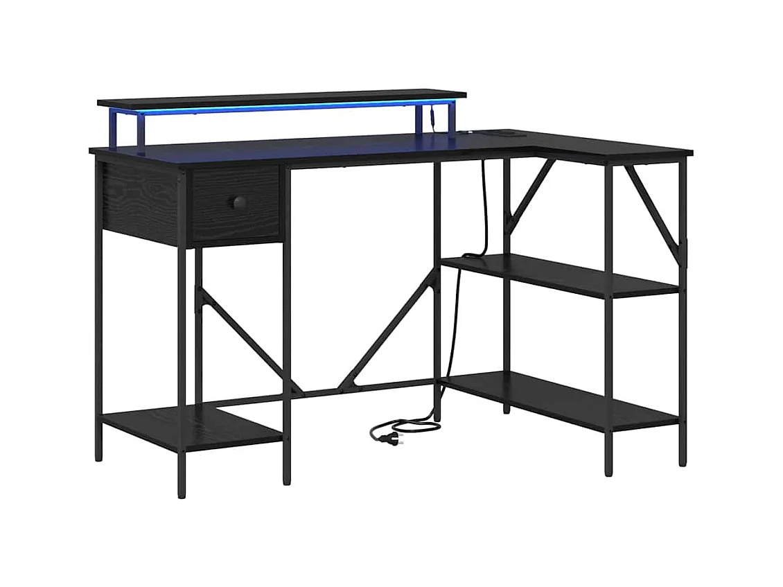 Bureau Chêne noir 120 x 79 x 86.5 cm Bois d'ingénierie