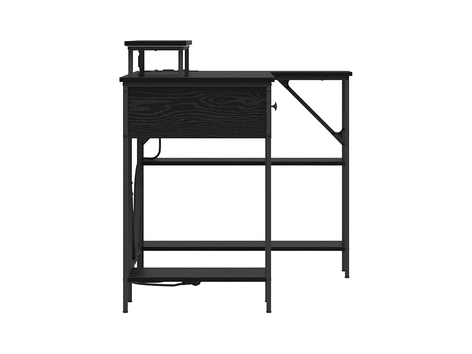 Bureau Chêne noir 120 x 79 x 86.5 cm Bois d'ingénierie
