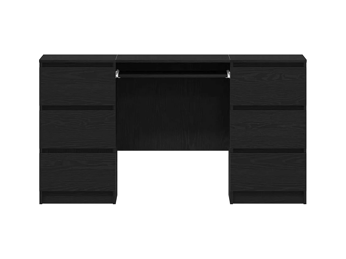 Bureau Chêne noir 140 x 50 x 76 cm Bois d'ingénierie