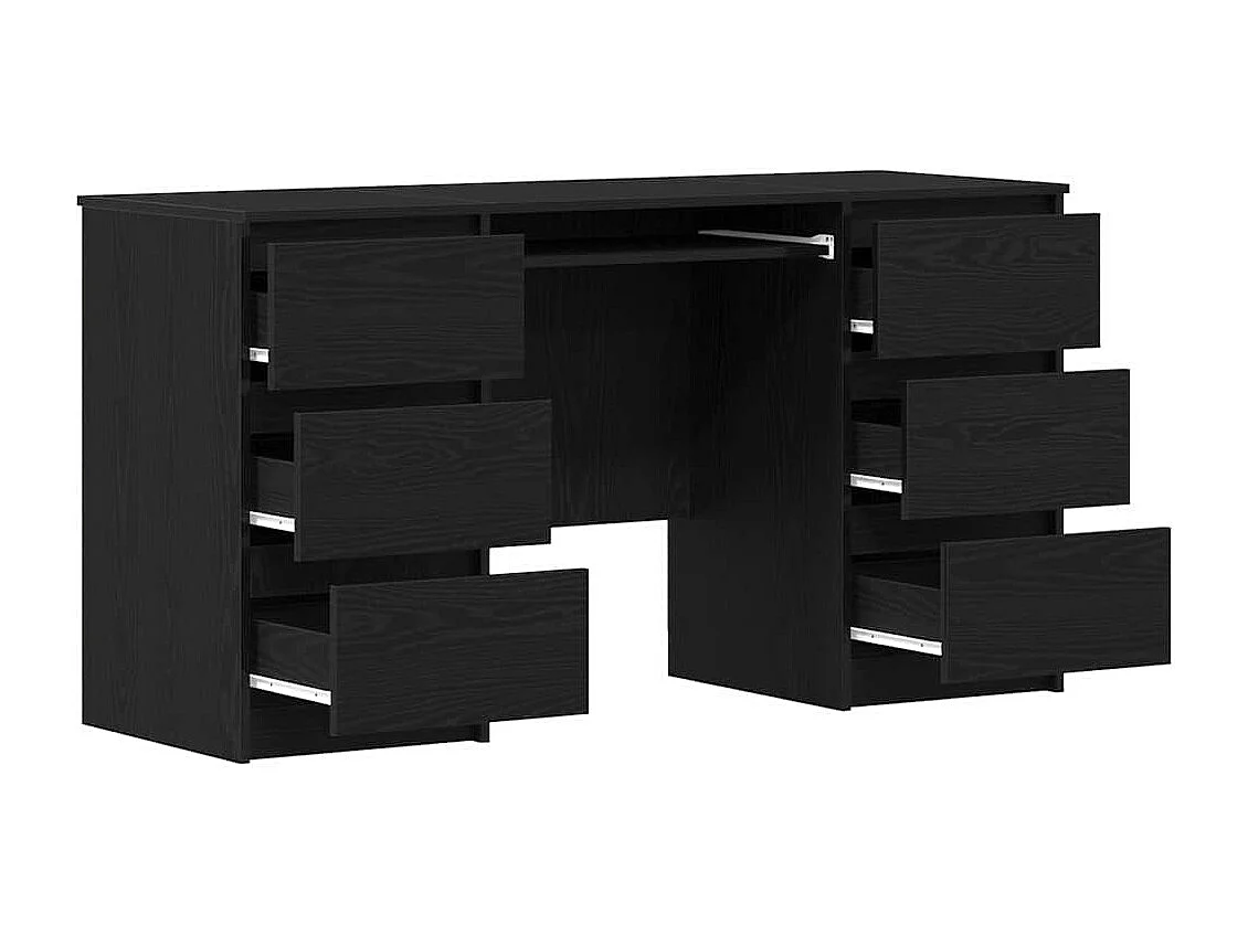 Bureau Chêne noir 140 x 50 x 76 cm Bois d'ingénierie