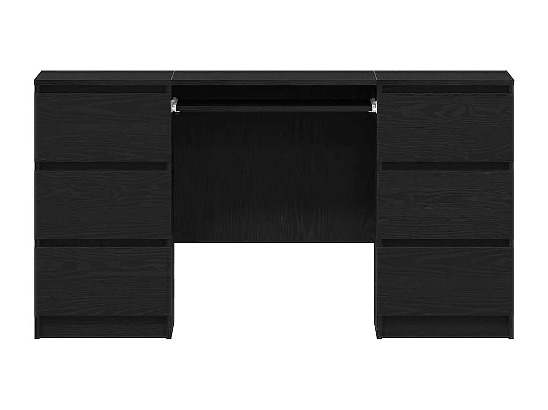 Bureau Chêne noir 140 x 50 x 76 cm Bois d'ingénierie