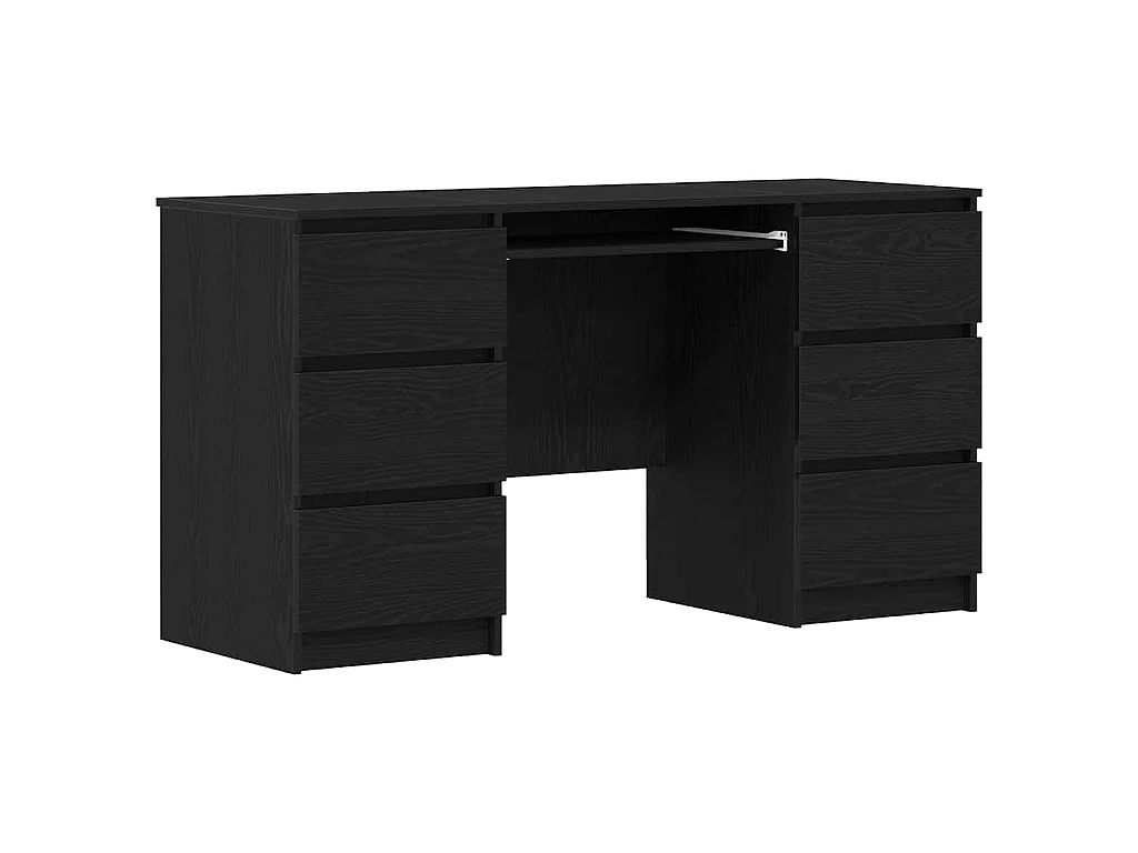 Bureau Chêne noir 140 x 50 x 76 cm Bois d'ingénierie