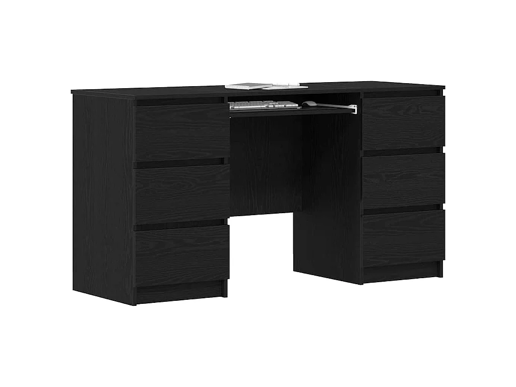 Bureau Chêne noir 140 x 50 x 76 cm Bois d'ingénierie
