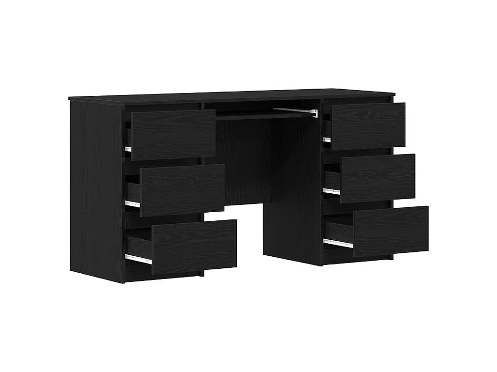 Bureau Chêne noir 140 x 50 x 76 cm Bois d'ingénierie