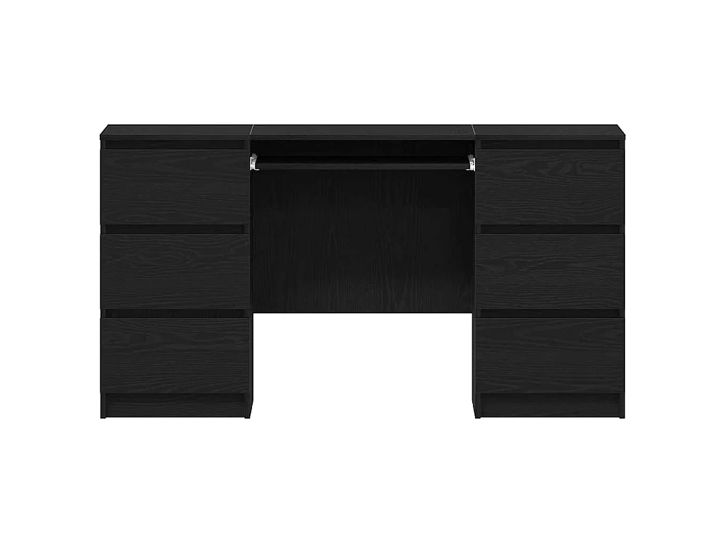 Bureau Chêne noir 140 x 50 x 76 cm Bois d'ingénierie