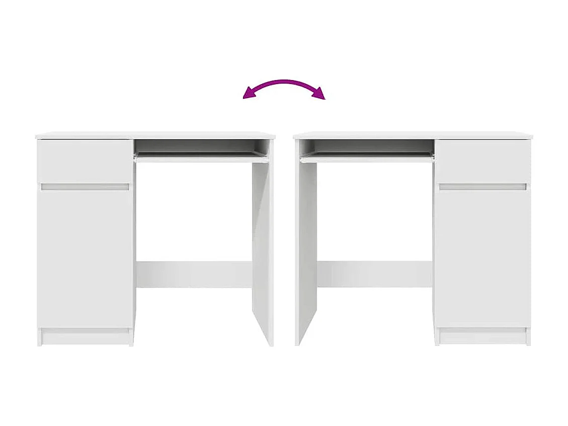 Banco de escritorio 86x49x76 cm madera de ingeniería