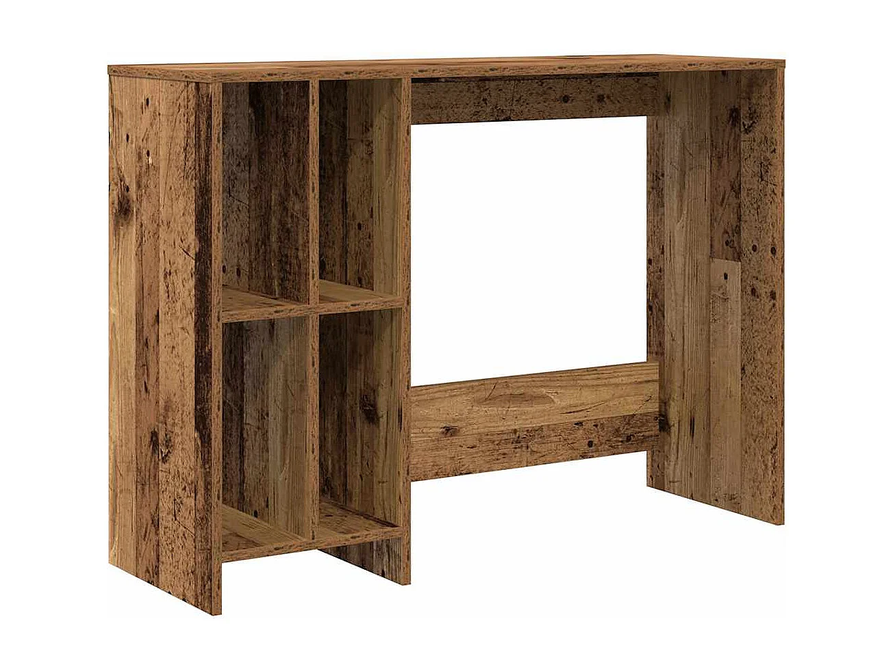 Bureau vieux bois 102,5x35x75 cm bois d'ingénierie