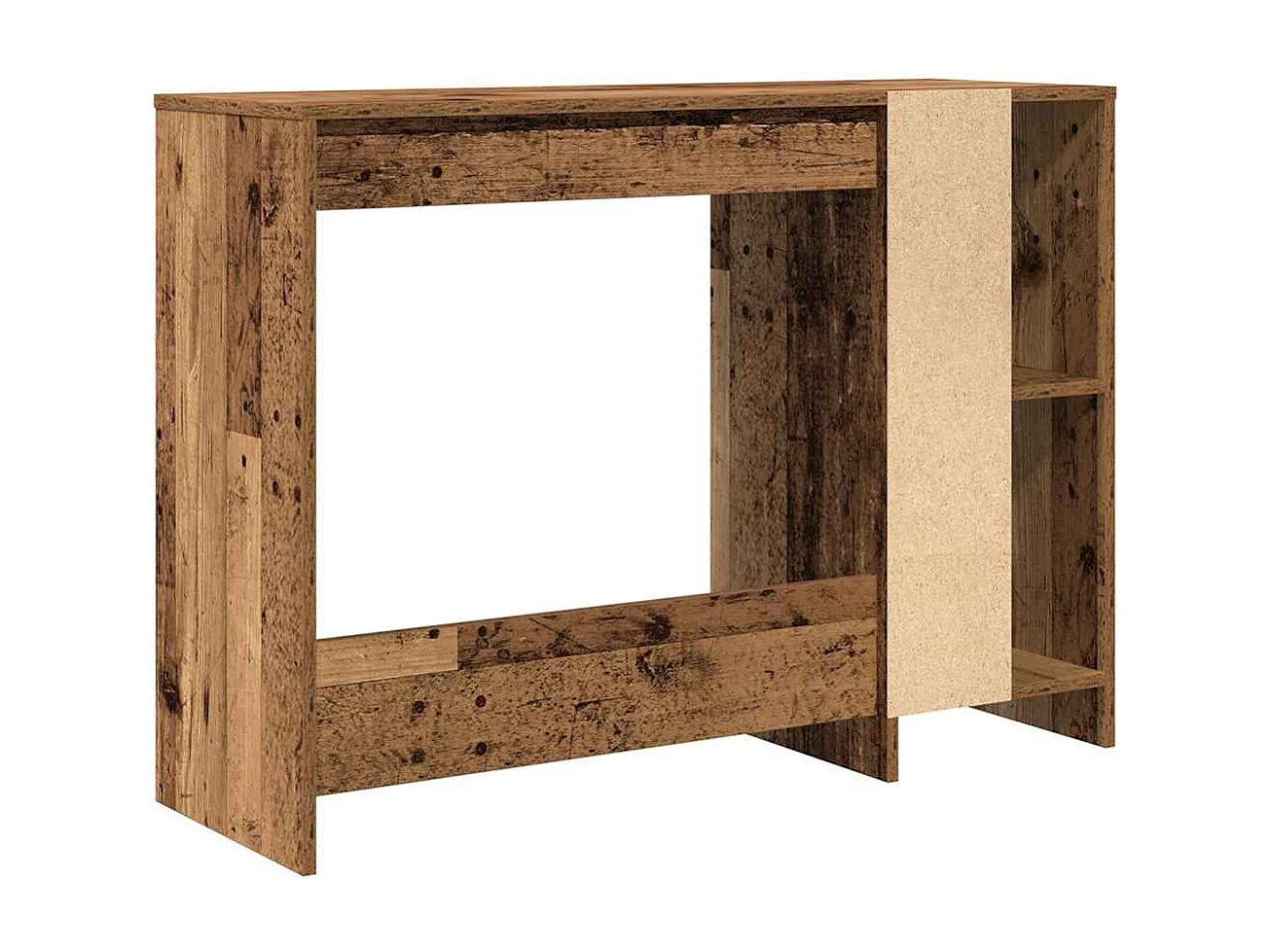 Bureau vieux bois 102,5x35x75 cm bois d'ingénierie