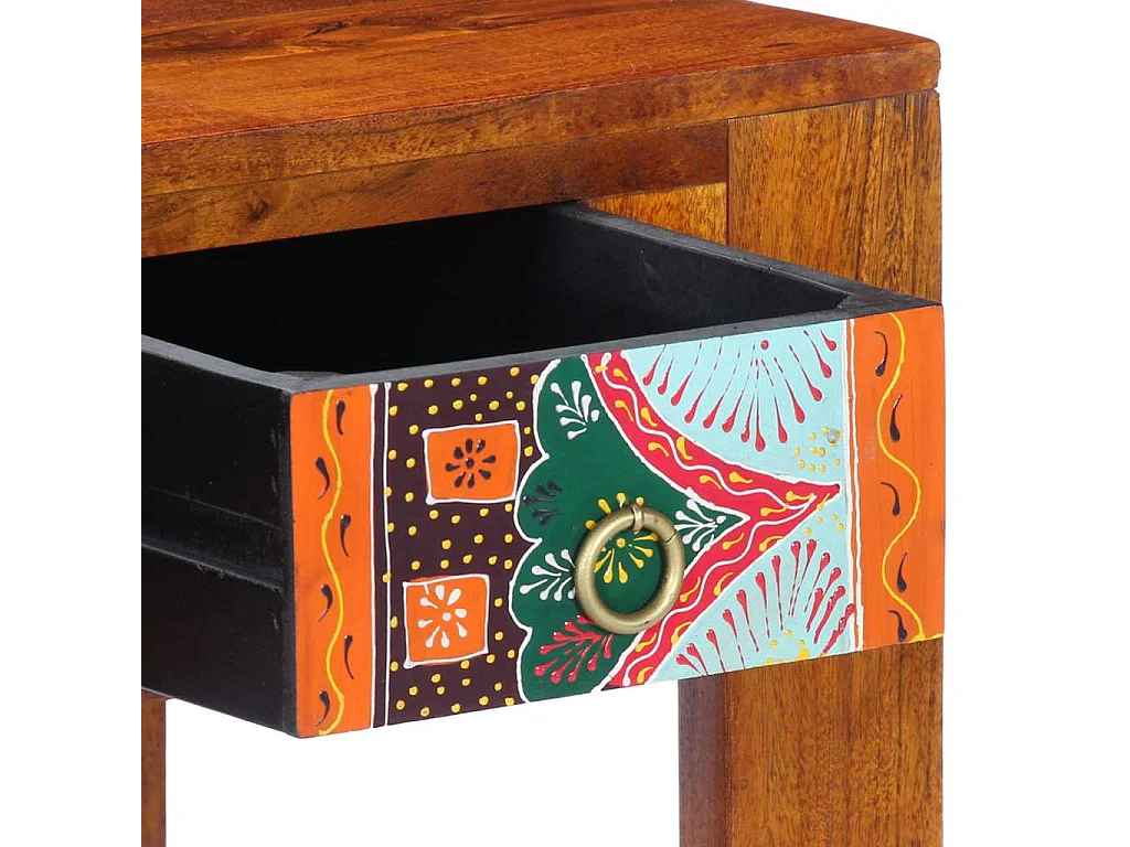 Bureau avec tiroir Marron 100 x 50 x 75 cm Bois d'acacia massif